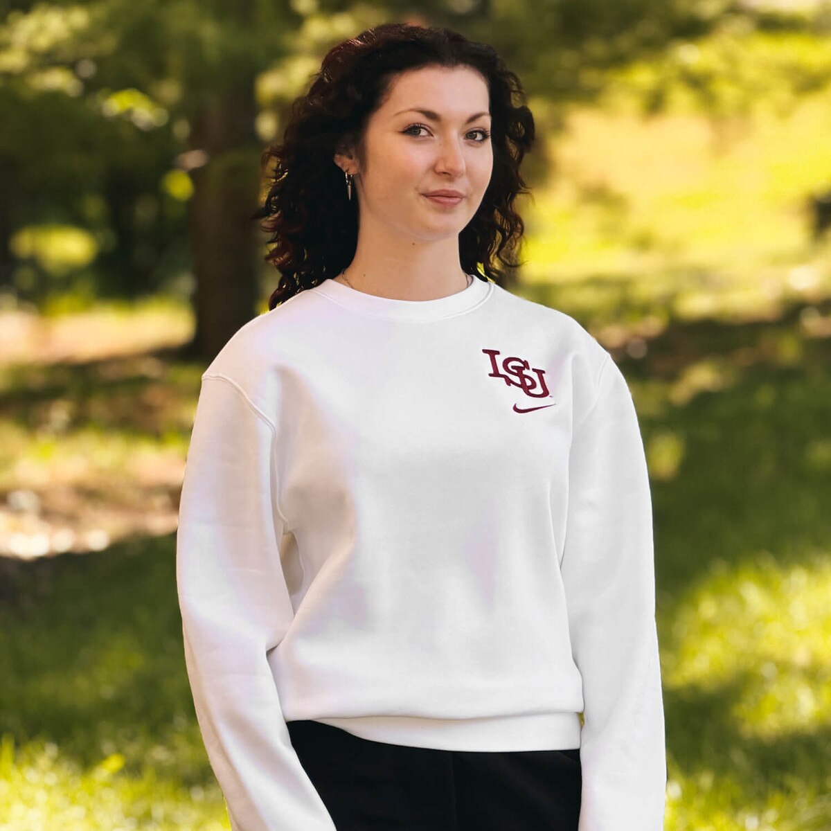 Nike Vintage ISU White Crewneck Sweatshirt